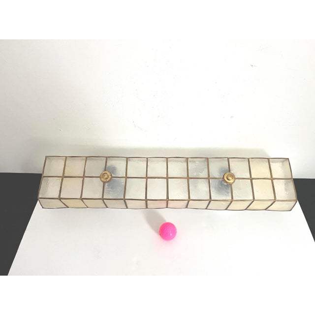 Mid Century Capiz Shell Wall Light For Sale - Image 12 of 15