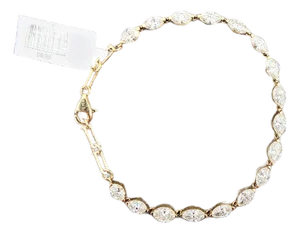 5.09 Ct Marquise Shaped Tennis Bracelet