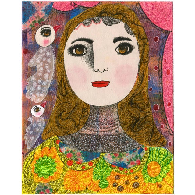 Claudine Loquen, Cendrillon, 2020, Mixed Media on Canvas For Sale - Image 3 of 3