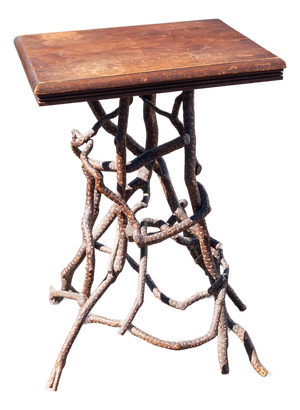 19th Century Rustic American Folk Art Adirondack Style Branch Table