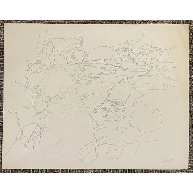Traditional 1960s Neil Meitzler Granite Falls Washington Drawing For Sale - Image 3 of 3