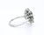 1990s Vintage Daisy Ring in 18 Carat Gold, Natural Sapphire and Diamonds, Size 4.75 For Sale - Image 4 of 11