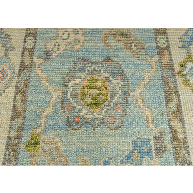 Turkish Turkish Oushak Rug 2'2"x 4'10" #20110 For Sale - Image 3 of 8