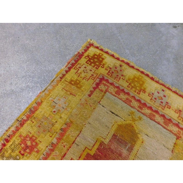 Antique Hand Knotted Turkish Prayer Rug 2'6"x 3'6" For Sale In Los Angeles - Image 6 of 13