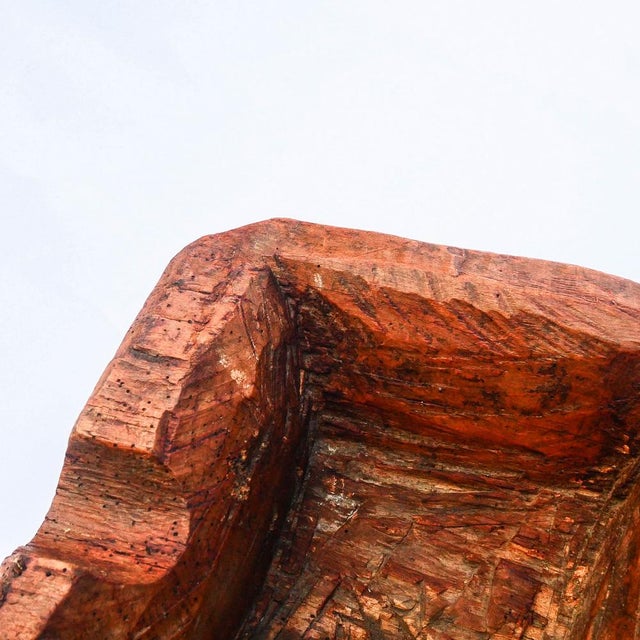 Antique Wood Container Rustic Utilitarian Object For Sale - Image 5 of 7