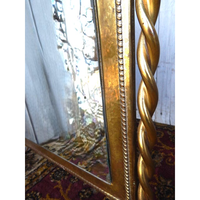Early 20th Century 28" Baroque Vanity Floor or Table Top Mirror For Sale In Columbus - Image 6 of 9