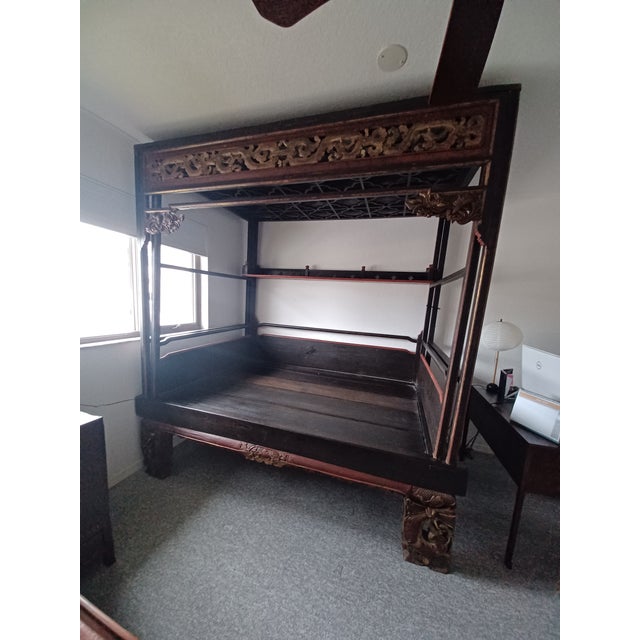 Mid 18th Century Chinese Vintage Wedding Bed For Sale In Naples, FL - Image 6 of 7