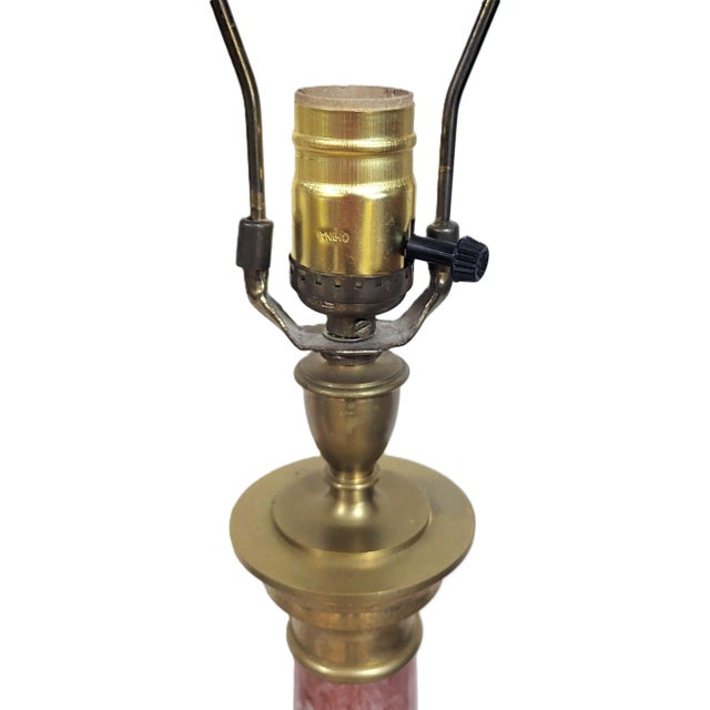 Antique French Grand Tour Bronze & Red Breccia Marble Vendome Column Lamps - Pair For Sale - Image 4 of 17