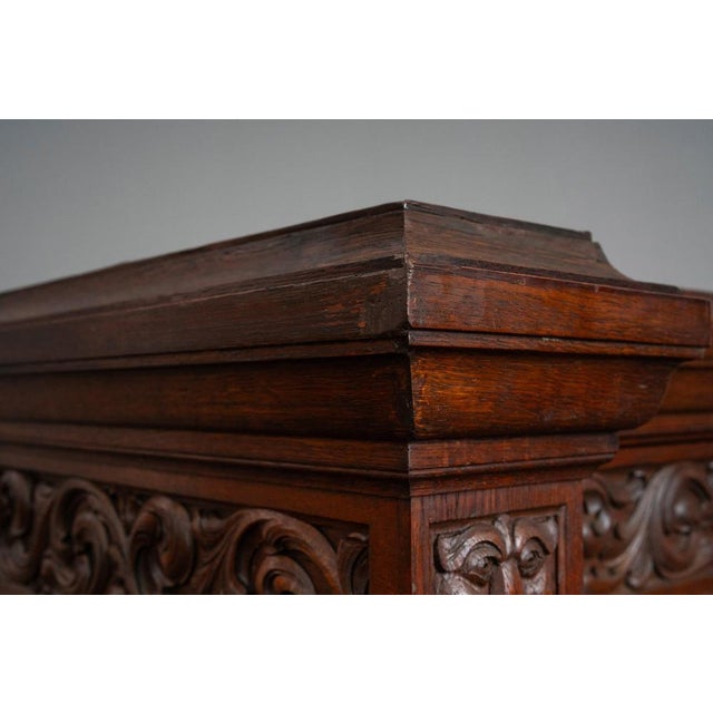 Historicist Oak Display Cabinet, Late 19th Century For Sale - Image 17 of 18