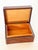 Wood Mid Century Austrian Burlwood Box With Embroidered Insert For Sale - Image 7 of 13