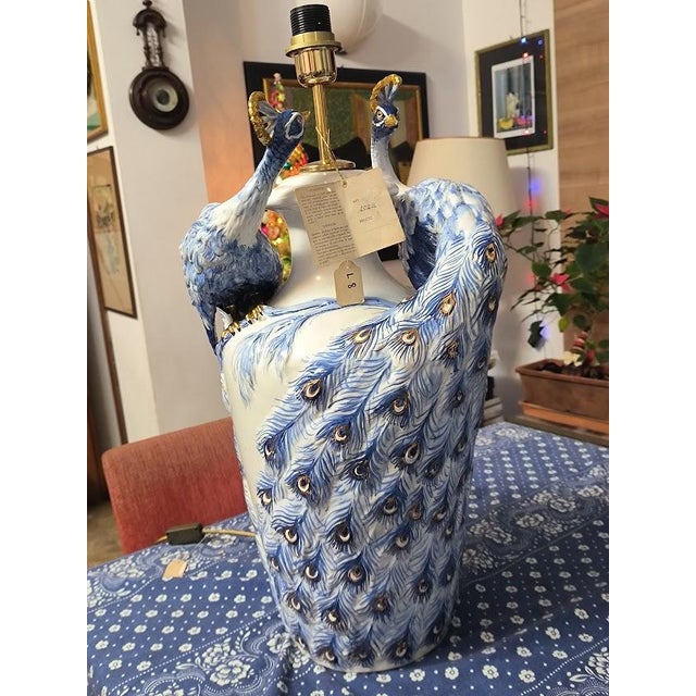 Capodimonte Porcelain Lamp, Italy, 1970s For Sale - Image 4 of 13