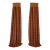 Custom Pinch-Pleat Brick Red Striped Drapery Panels, Fully Lined Pair, 22 X 96 Ea Panel For Sale