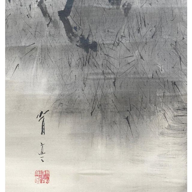 1900 - 1909 Rare Triptych Scroll Paintings by Watanabe Seitei Meiji Period For Sale - Image 5 of 18