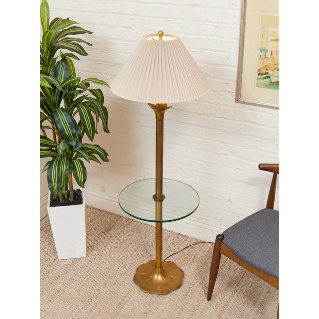 Mid 20th Century Vintage Laurel Brass Table Lamp For Sale - Image 5 of 8