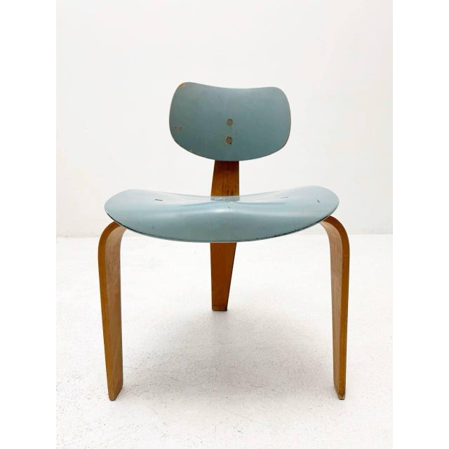 Blue Model SE 42 Chair by Egon Eiermann, 1950s For Sale - Image 8 of 8