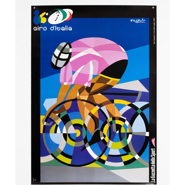 Modern 86th Giro d'Italia Cycling Poster by Ugo Nespolo, 2002 For Sale - Image 3 of 9