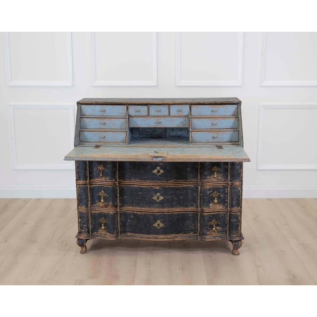 Danish Rococo Secretaire, Circa 1760 For Sale - Image 9 of 14