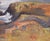 Blue Foggy Coastal Seascape in Oil on Illustration Board For Sale - Image 8 of 9