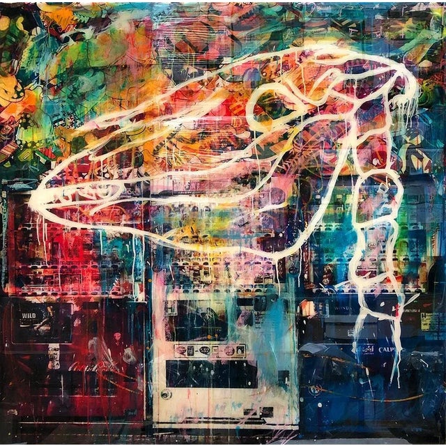 Early 21st Century Tokyo #9, Colorful Hand-Painted Photograph, Urban Tokyo Scene, 2015 For Sale - Image 5 of 5