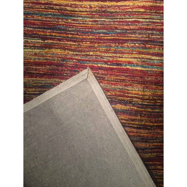 Modern Pasargad Multi-Color Sari-Silk Modern Flat Weave Rug - 2' X 3' For Sale - Image 3 of 7