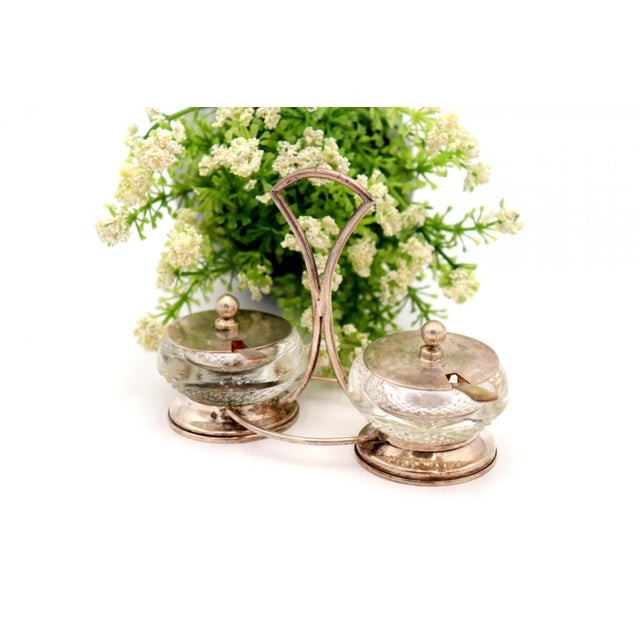 Silver Salt and Pepper Shakers, Set of 2, in Good conditions. Designed 1920 to 1949