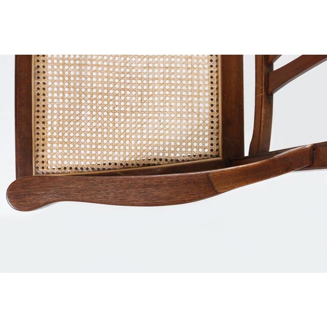 Wood Antique Armchair with Cane Seat, France, 1890 For Sale - Image 7 of 10