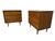 Mid-Century Modern Mid-Century Modern 3-Drawer Walnut Bachelor Chests - Set of 2 - Refinished! For Sale - Image 3 of 8