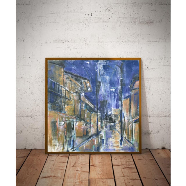 Rainy Night, Kyoto — 30x30 For Sale In Nashville - Image 6 of 6