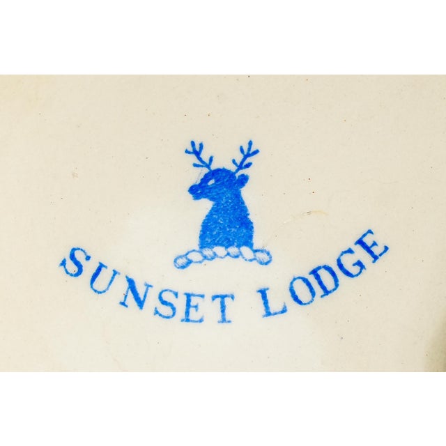 Charming Antique Ceramic Ashtray English Ironstone Hotelware Dunn Bennett Burslem England Catchall Dish Home Decor For Sale In New York - Image 6 of 11