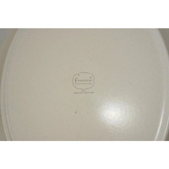 Vintage 1960s Ceramic Franciscan Dinnerware Sierra Sand Pattern Large Oval Platter For Sale In West Palm - Image 6 of 7