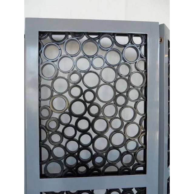 1990s Crosscut Bamboo Screen by Oly Studio For Sale - Image 4 of 8