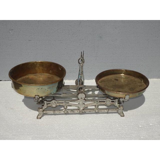 Unique Scale in Good Vintage Condition. Solid and Firm. There is wear that is usual for its age. Please see the photos....