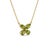 Contemporary Natural Peridot Flower Cluster Necklace | Dainty Birthstone Floral Necklace For Sale - Image 3 of 4