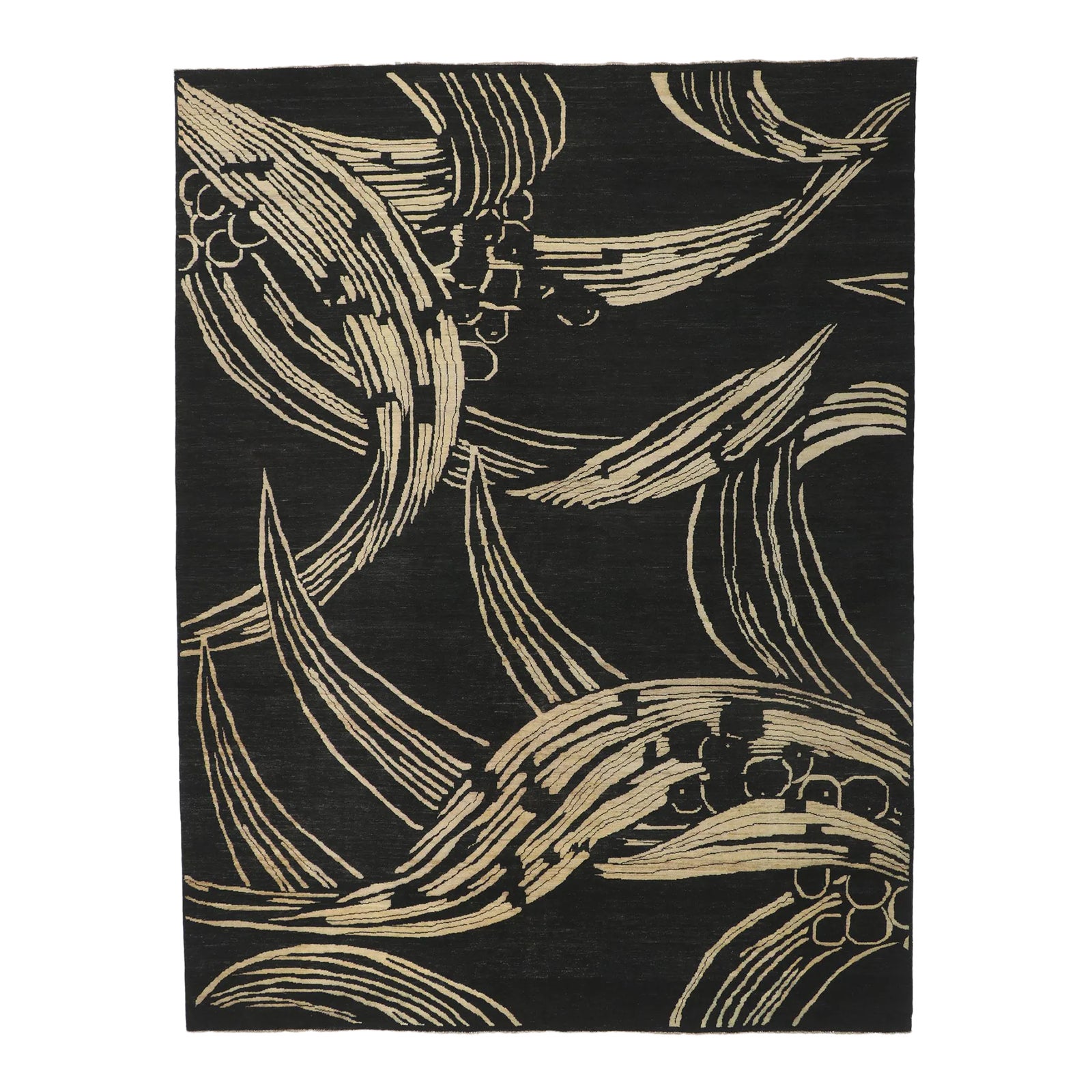 Vintage Biophilic Style Rug - 09'10 X 12'11 | Chairish