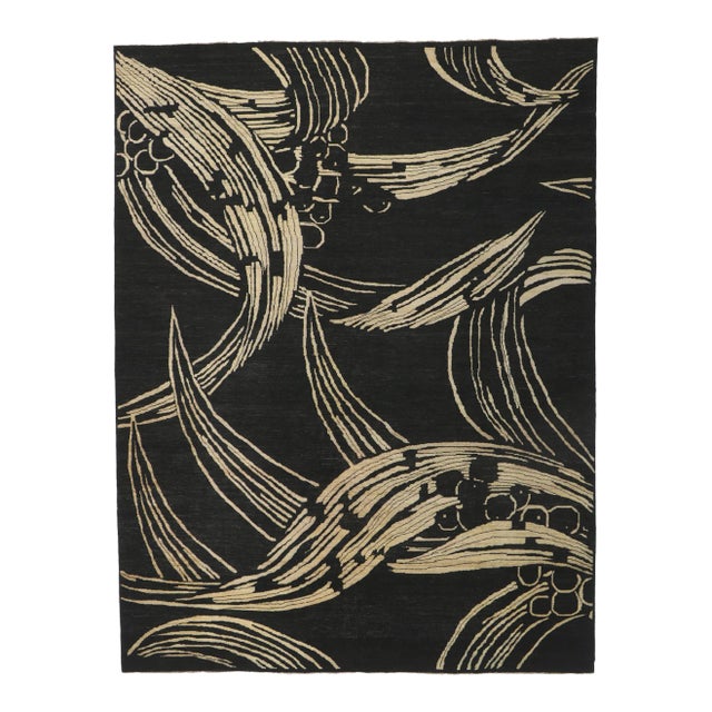 Vintage Biophilic Style Rug - 09'10 X 12'11 For Sale