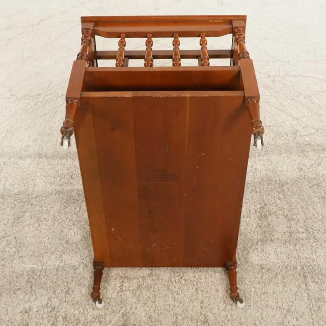 Mid 70's Carl Forslund Cherry Side Table / Magazine Rack For Sale In Columbus - Image 6 of 7