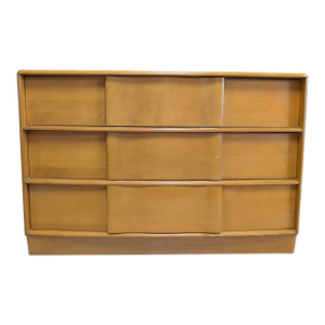 1960s Heywood Wakefield Birch Mid Century 3 Drawer “Sculptura” Dresser