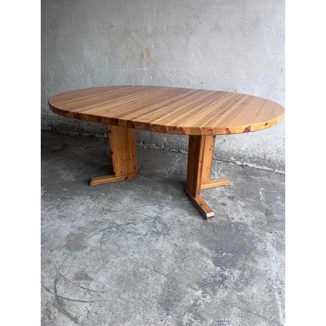 Extendable Pine Dining Table, Scandinavia, 1970s For Sale - Image 3 of 11