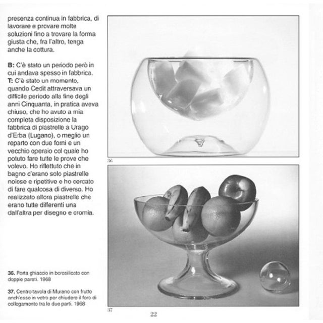 1960s Italian Murano Glass Design Fruit Bowl Stand by Paolo Tilche for Barbini, 1968 For Sale - Image 5 of 6