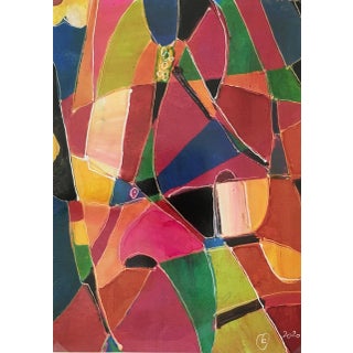 Abstract Modern “Vitrales” – Signed F, 2020 For Sale