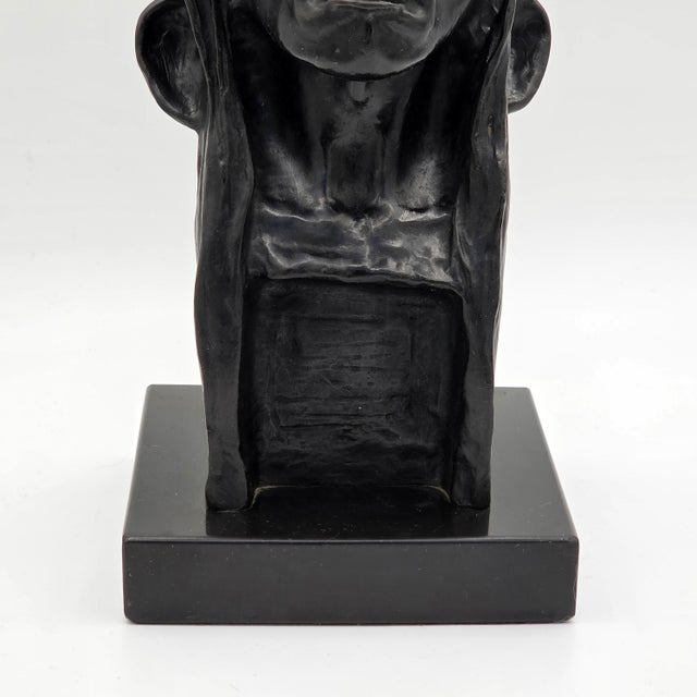 1970s 1970s After Frederic Remington the Savage Bronze Bust Sculpture 36/100 For Sale - Image 5 of 11
