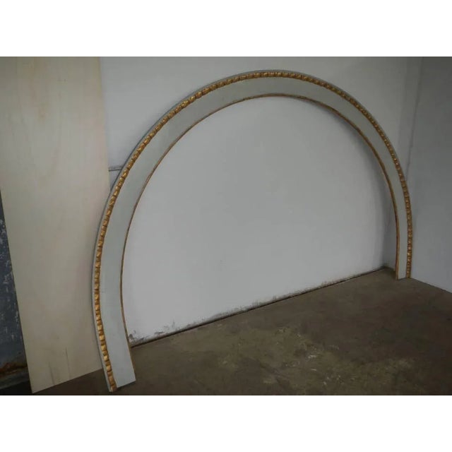 Fir and poplar frame restored and cleaned, leaving the patina unchanged.