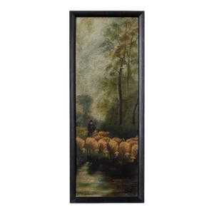 Shepherd and Flock Painting, 1917