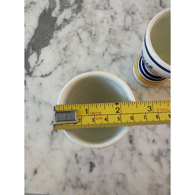 Early 20th Century Henriot Quimper Egg Cup, French Pottery From Brittany, France. For Sale - Image 5 of 7