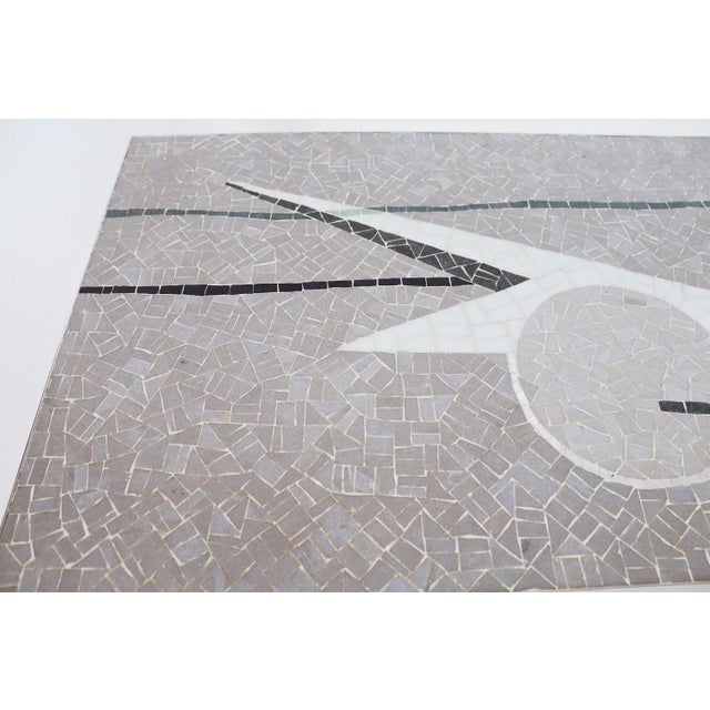 Mid-Century Mosaic Coffee Table with Abstract Pattern and Chrome Base, 1970s For Sale - Image 10 of 16