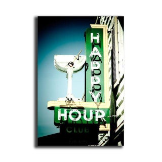 Jeremy Brooks "Happy Hour Club" Floating Print For Sale