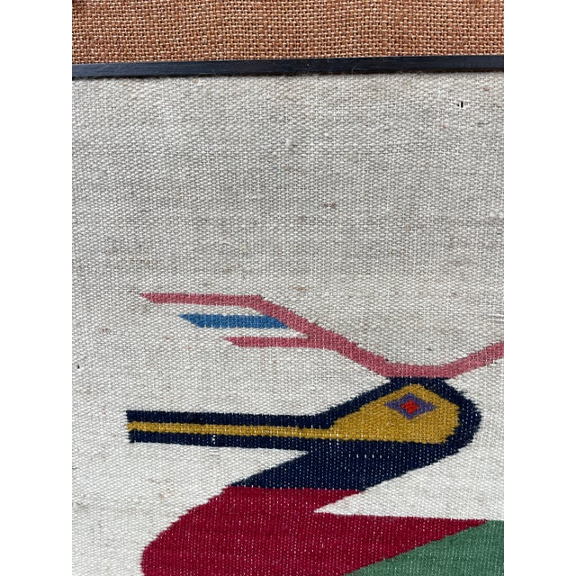 Vintage 1970s South American Hand-Woven Wool Folk Art Textile Wall Hanging For Sale In San Francisco - Image 6 of 8