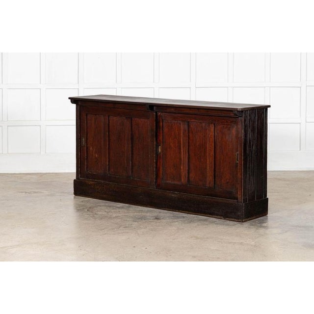 Large Antique English Scrumble Painted Pine Dresser Base, 1880 For Sale - Image 6 of 18