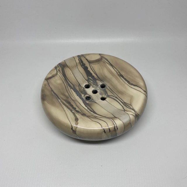 Mid-Century Modern Vintage Nieslen Ceramic Soap Dish For Sale - Image 3 of 13