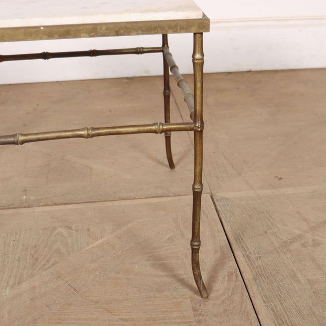 French Faux Bamboo Lamp Table, 1920s For Sale - Image 4 of 9